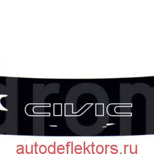Дефлектор капота (Мухобойка) RED Honda Civic EK 1995-2001