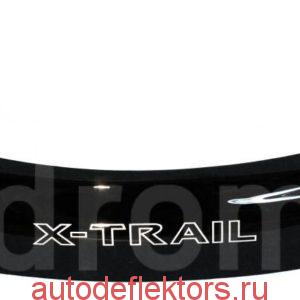 Дефлектор капота (Мухобойка) RED Nissan X-trail T31 2007-2014