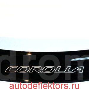 Дефлектор капота (Мухобойка) RED Toyota Corolla E140 2006-2012