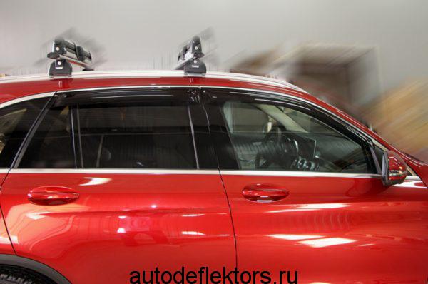 Дефлекторы окон (ветровики) SIM на Mercedes Benz GLC Класс, 15-, 4ч., темный арт.SMERGLC1532