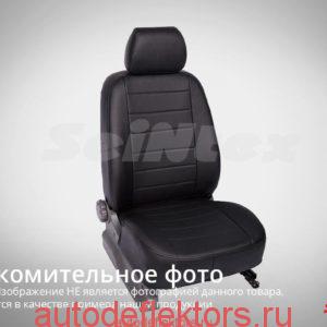 Чехлы модельные "Экокожа" KIA CERATO III / Classic 2013- черный+серый