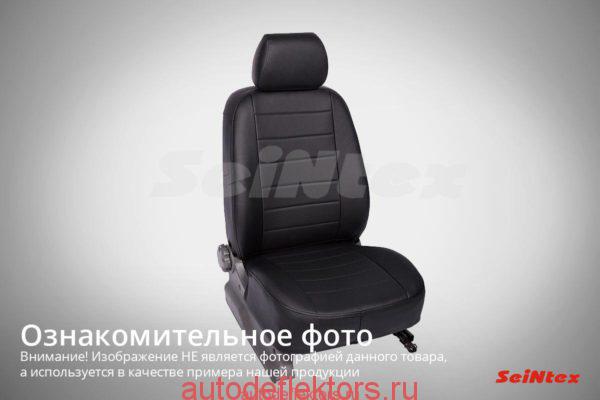Чехлы модельные "Экокожа" TOYOTA LC 150 (2 рест.) 5 мест 2017- черный+серый