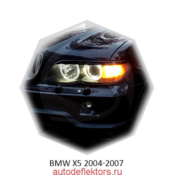 Реснички на фары BMW X5 2004-2007