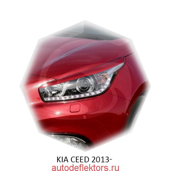 Реснички на фары Kia CEED 2013-
