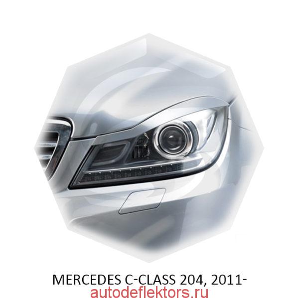 Реснички на фары Mercedes C-class 204, 2011-