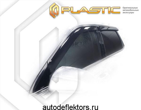 Ветровики дверей (дефлекторы окон) Classic полупрозрачный Hyundai Palisade LX2 2018-н.в (без хром молдинга)