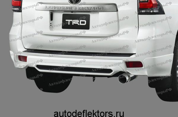 Обвес TRD для Toyota Land Cruiser Prado 150 2017+, цвет - Белый задняя накладка